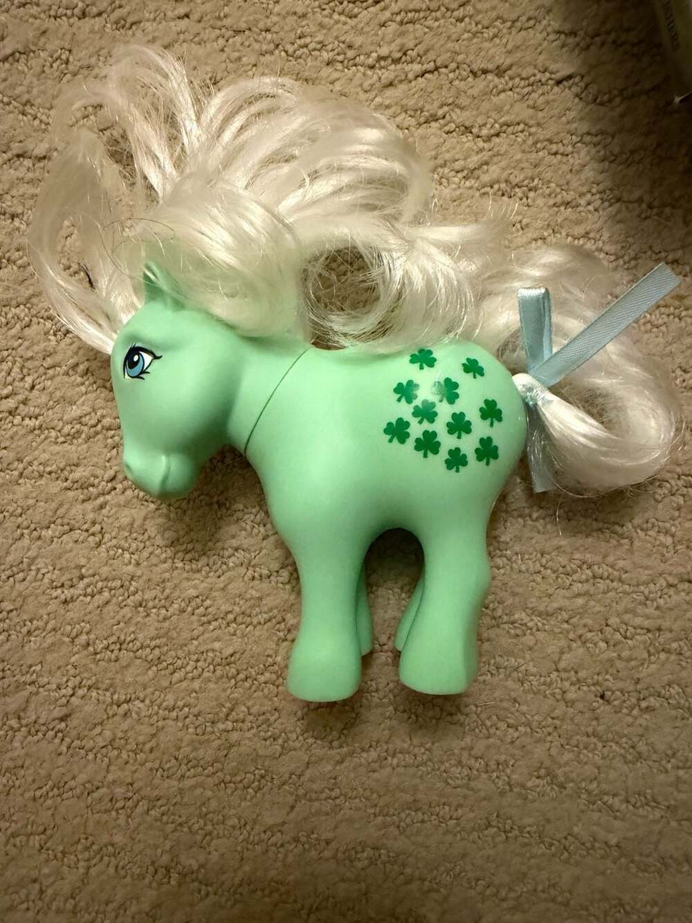 My Little Pony Retro Minty Green Figure with Shamrocks The Bridge Direct 2017